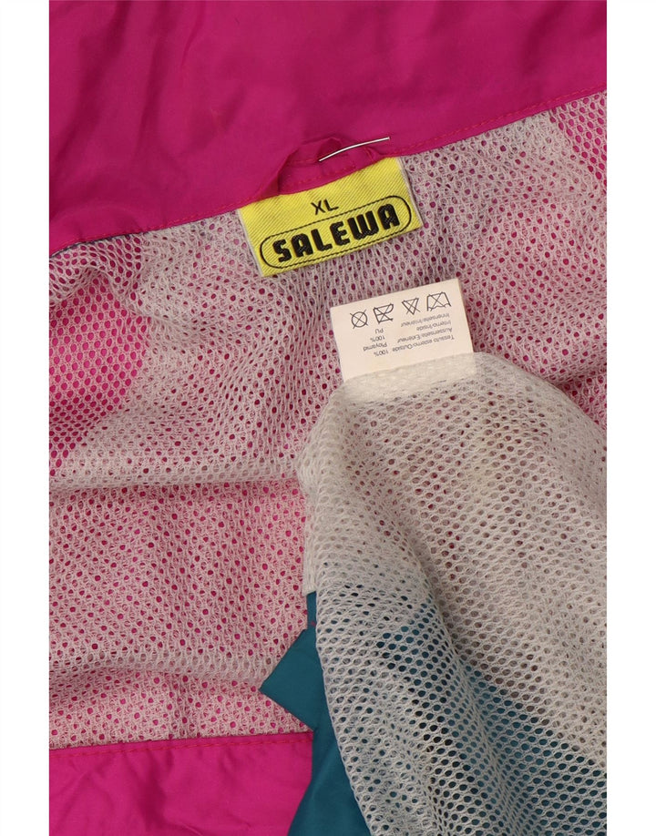 SALEWA Veste Coupe-Vent Homme UK 42 XL Rose Colourblock Polyamide
