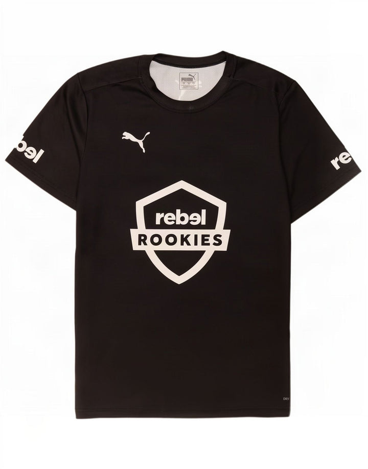 Puma T-shirt graphique pour hommes, grand, noir, polyester