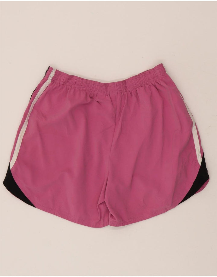 Nike Short de sport pour femme US 8/10 Polyester color block rose moyen
