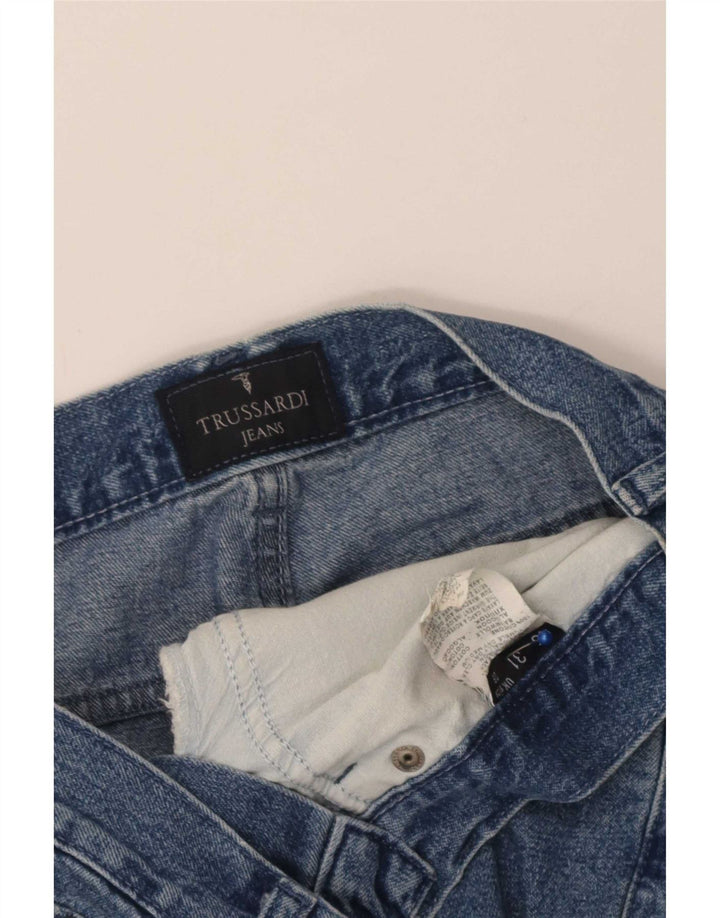 Trussardi Femme Jean Droit W29 L33 Bleu Coton