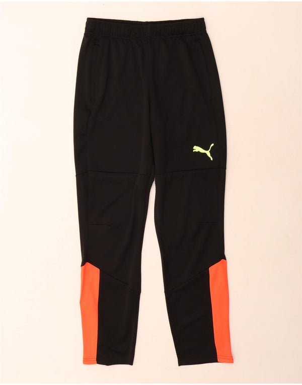 PUMA Pantalon de survêtement garçon 13-14 ans Noir Colourblock Polyester