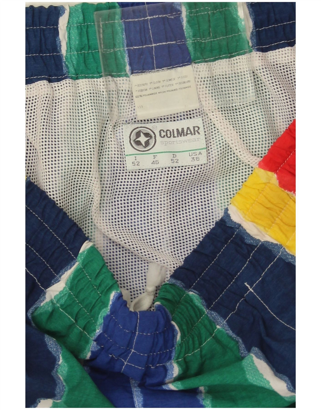 Colmar Short de Bain IT 52 Large Polyamide Rayé Multicolore Homme