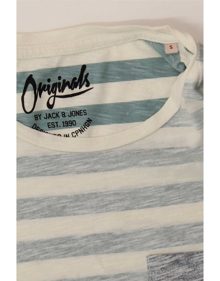 Jack & Jones T-Shirt Homme Petit Bleu Rayé