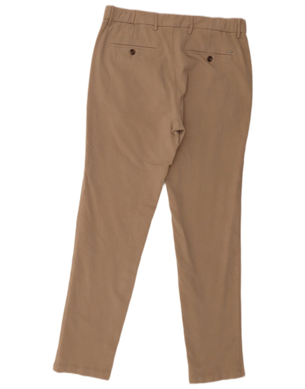 Massimo Dutti Pantalon chino slim pour homme EU 40 Medium W31 L30 Beige