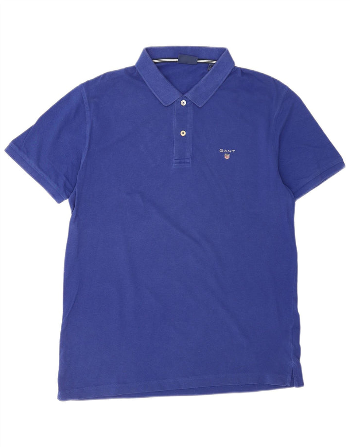 Gant Polo Homme Grand Bleu Coton