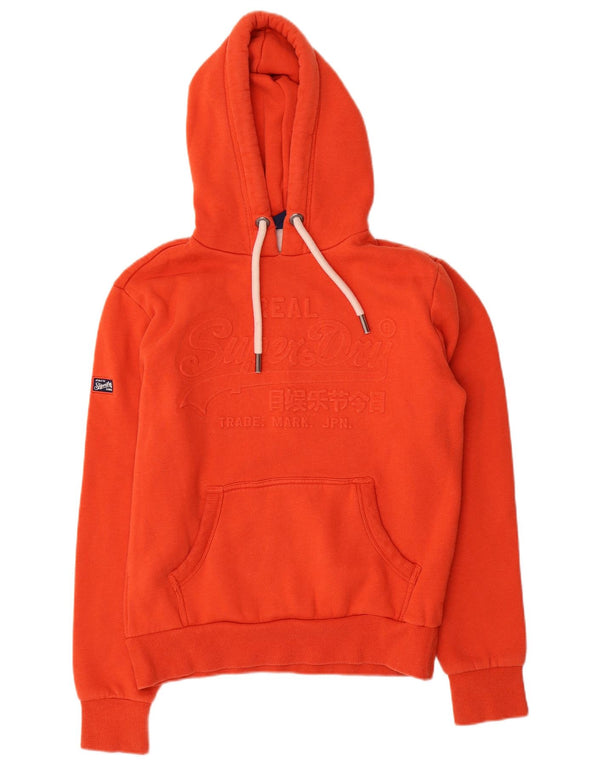 Superdry Pull à capuche graphique pour homme en coton orange Small