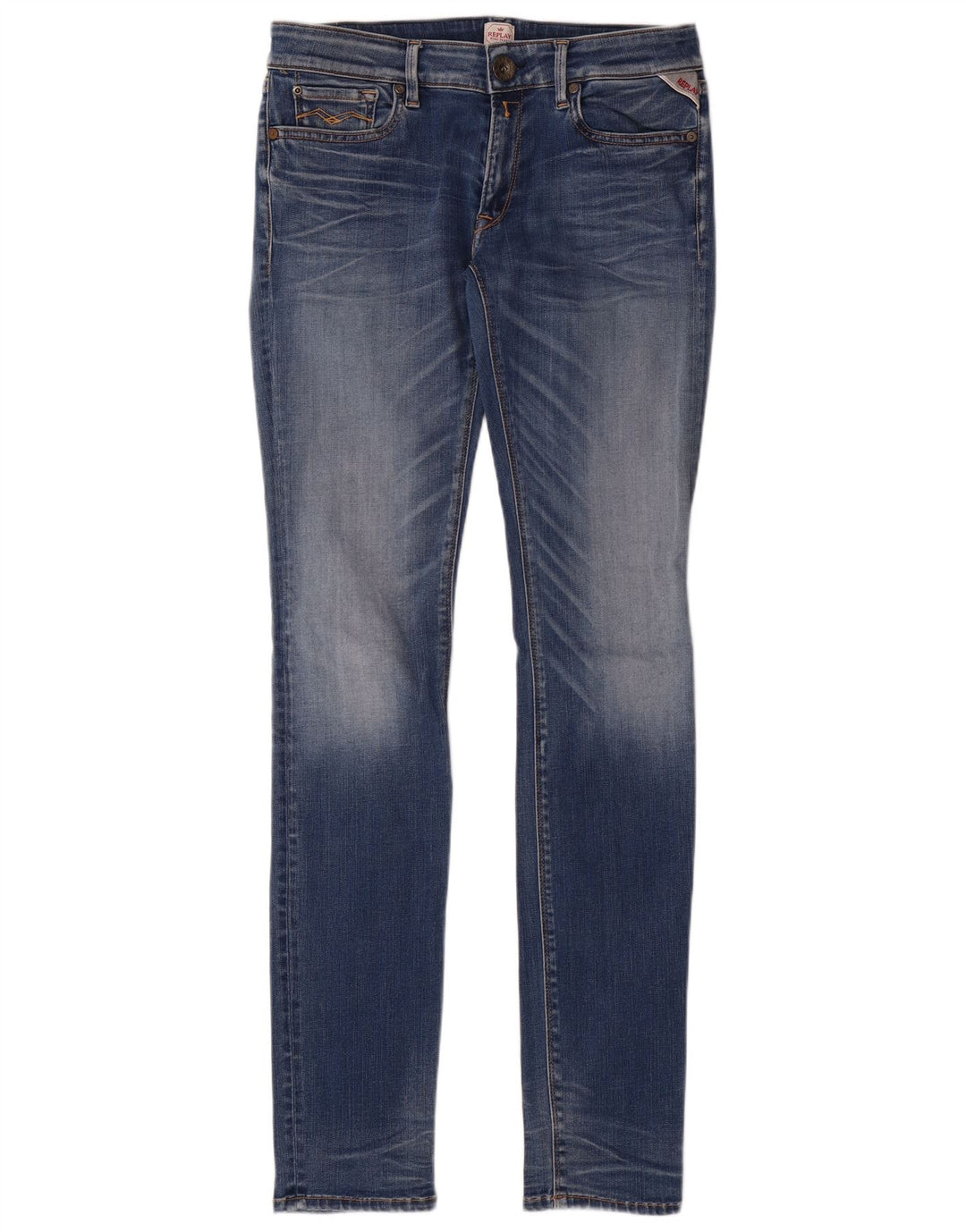 REPLAY Jean Skinny Luz W30 L34 Bleu Coton Femme
