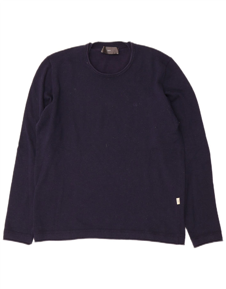 Liu Jo Pull à col rond pour homme Petit Bleu marine