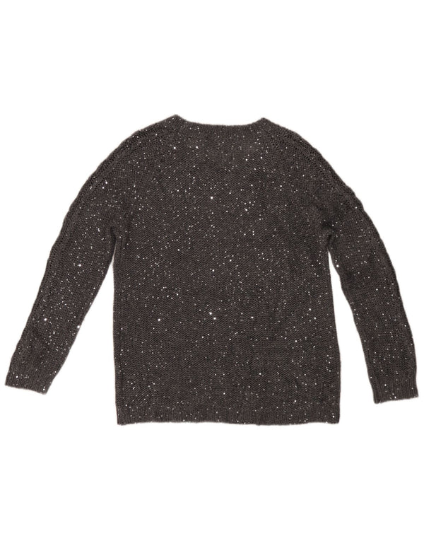 Marks & Spencer Pull col bateau pour femme Gris moyen UK 12