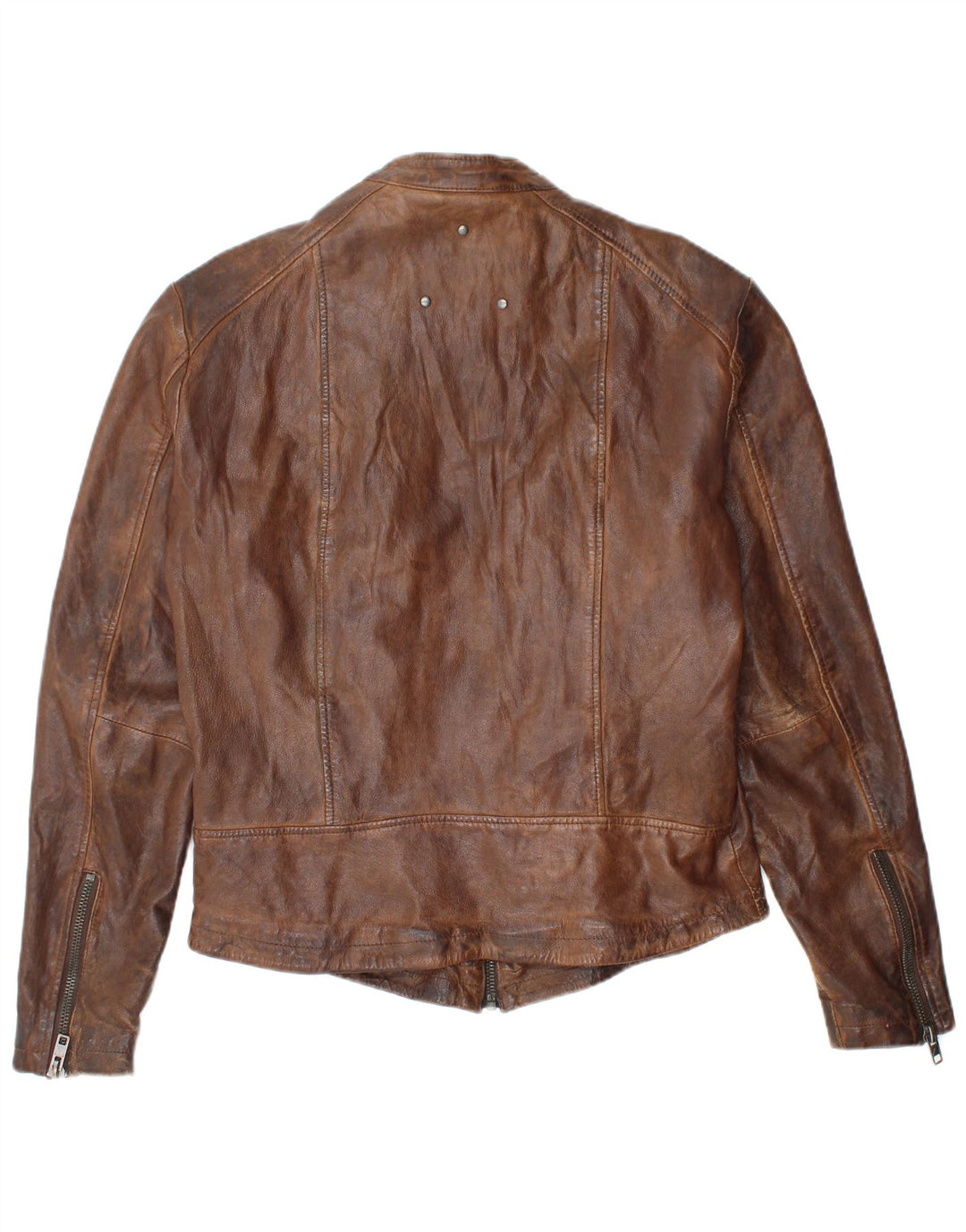 Be Edgy Veste en cuir pour homme UK 40 Grand cuir marron