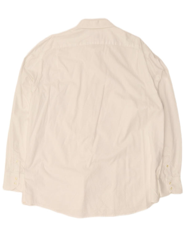 Lacoste Chemise coupe régulière pour homme Taille 46 2XL Coton blanc