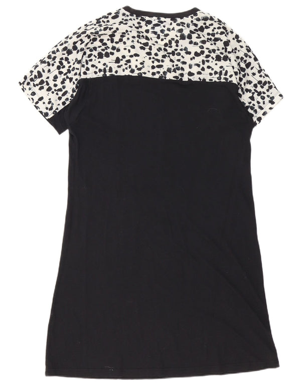 Adidas Robe t-shirt pour femme UK 8 Petit imprimé animal noir