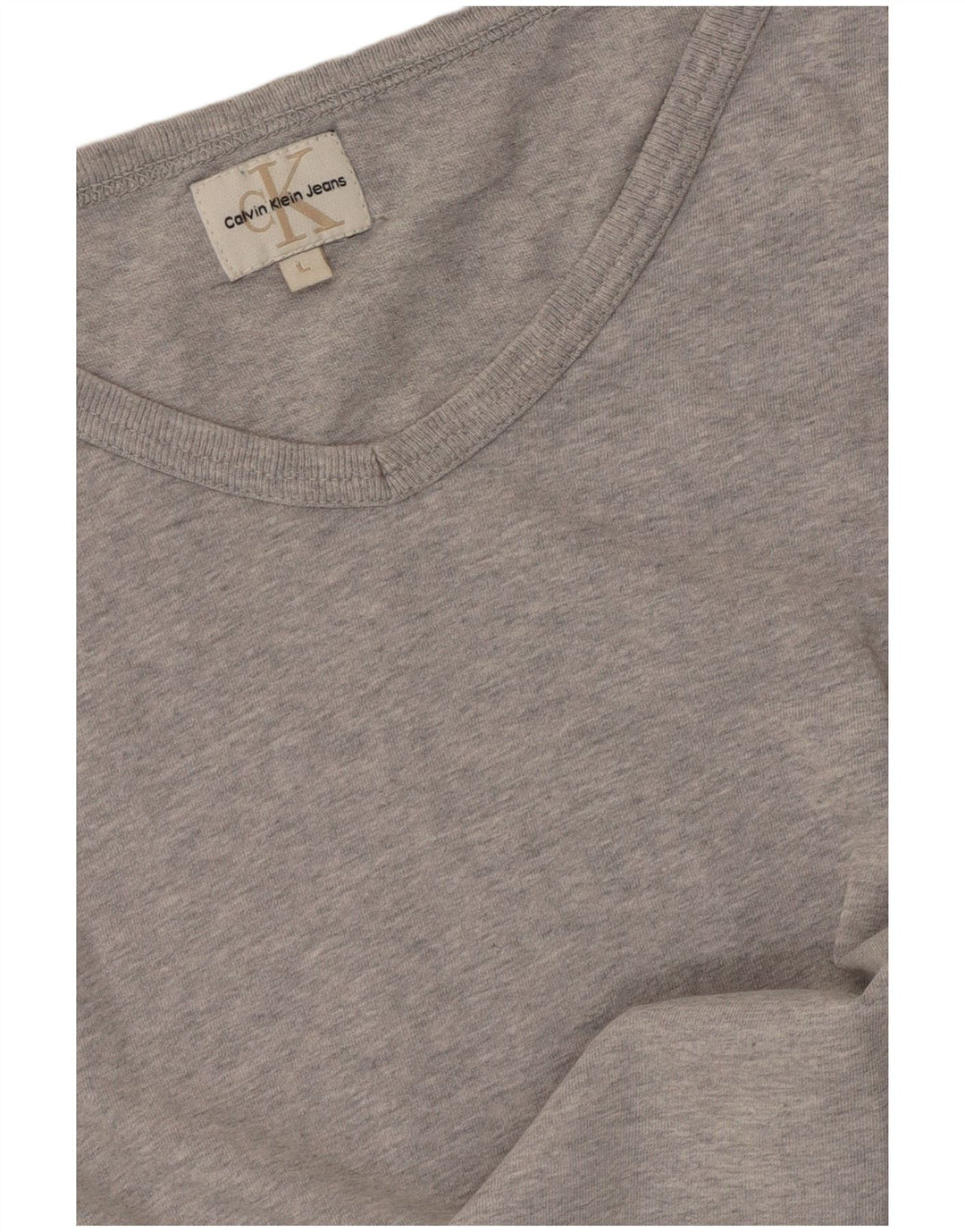 Calvin Klein Jeans T-Shirt Homme Haut Large Gris Moucheté