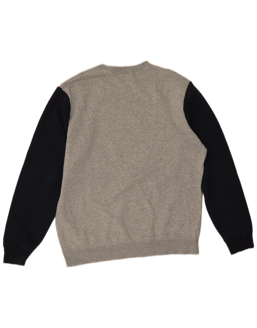 Nike Sweat-shirt graphique en coton color block gris moyen pour homme