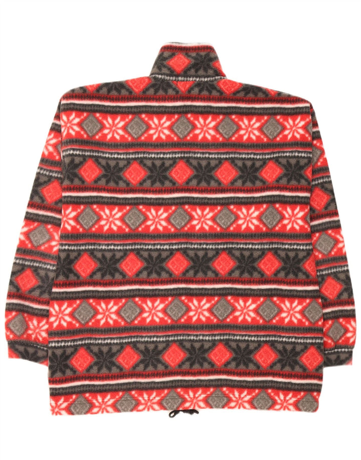 Veste polaire homme vintage UK 40 Grand Red Fair Isle