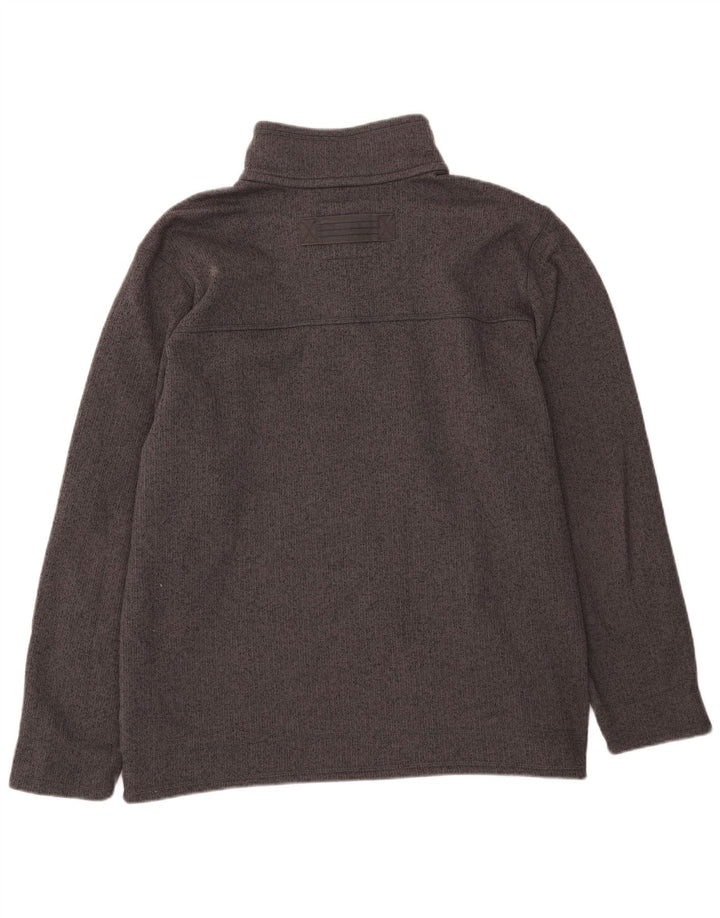 Marks & Spencer Sweat-shirt à col boutonné pour homme 2XL Gris Polyester