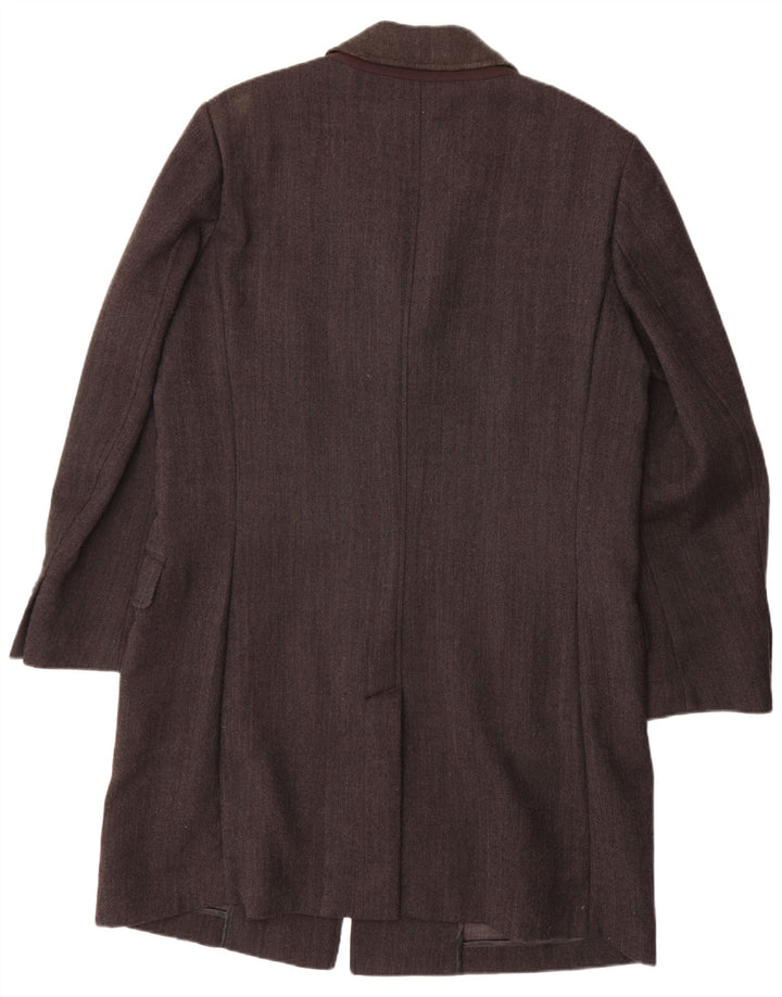 GEOX Manteau Homme UK 46 3XL Gris Laine à Chevrons