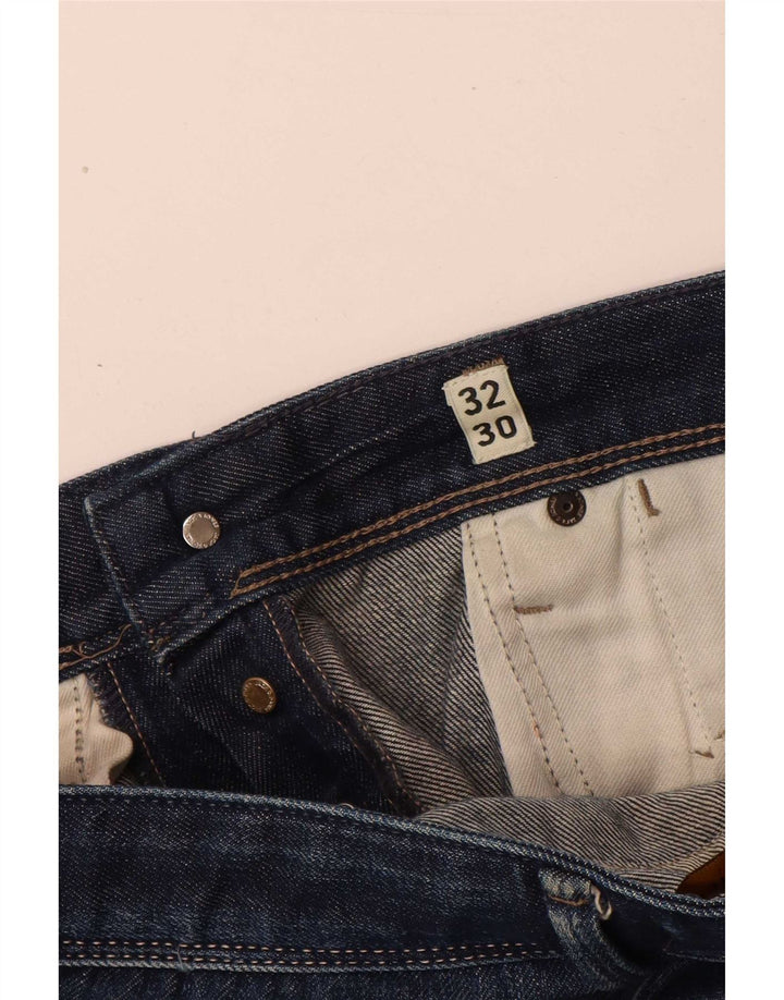 Jack & Jones Jean Droit Homme W32 L30 Bleu Coton