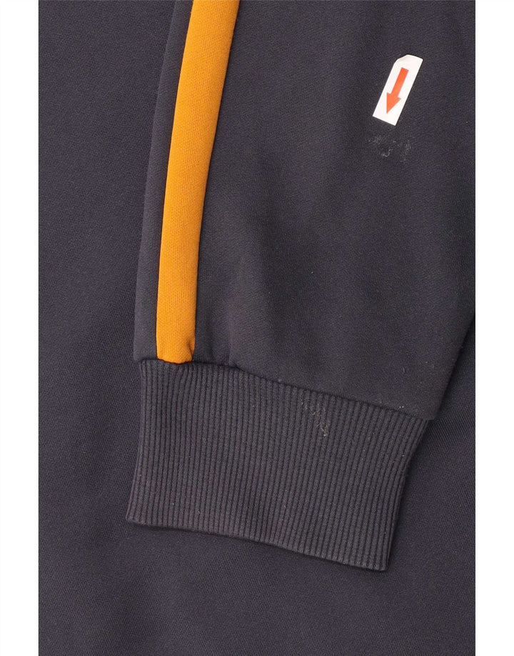 Puma Veste de survêtement pour homme Large Bleu Marine Colorblock Polyester