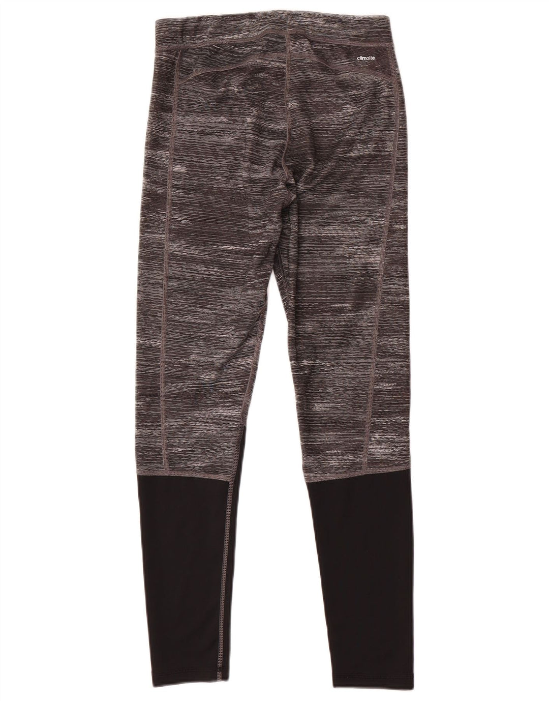 Adidas Leggings Tech Fit pour femme UK 12/14 Polyester color block gris moyen