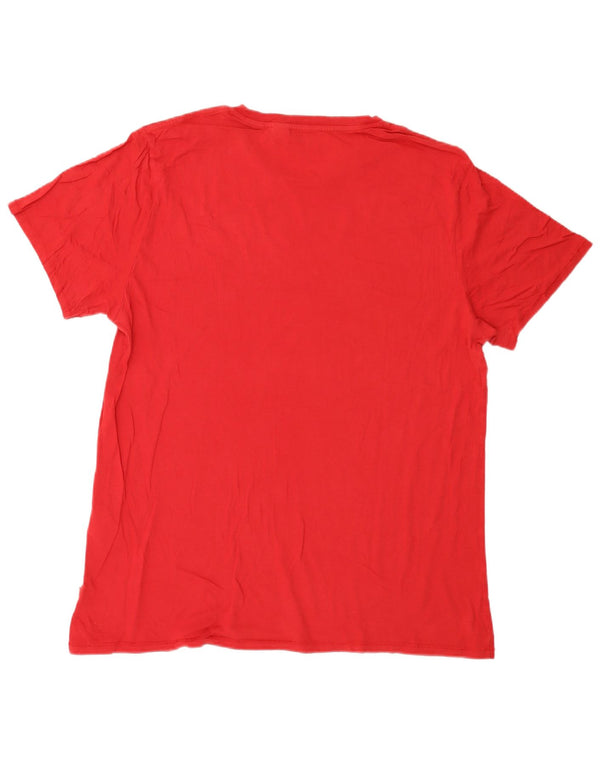 Levi's T-Shirt Graphique Top XL Homme Rouge Coton