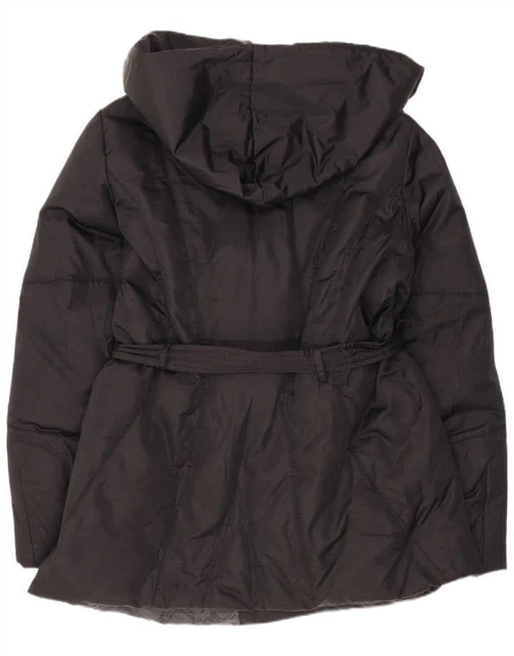 Trussardi Jeans Veste matelassée à capuche pour femme IT 48 XL Noir