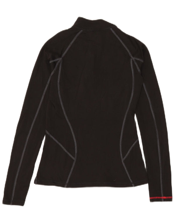 The North Face Haut de survêtement à col zippé pour femme UK 8 Small Noir