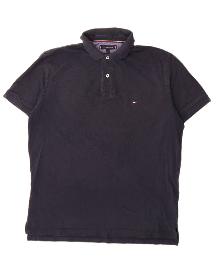 Tommy Hilfiger Polo Regular Fit Homme Bleu Marine Moyen