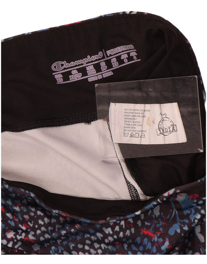 Champion Legging à motif abstrait pour femme UK 6 XS Polyester multicolore