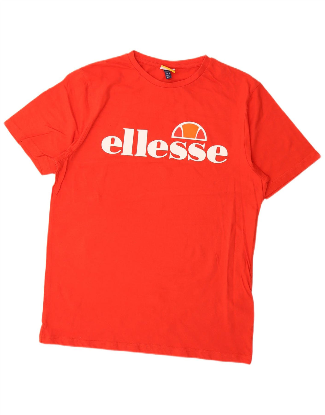 Ellesse T-shirt graphique pour femme UK 12 Rouge moyen Coton