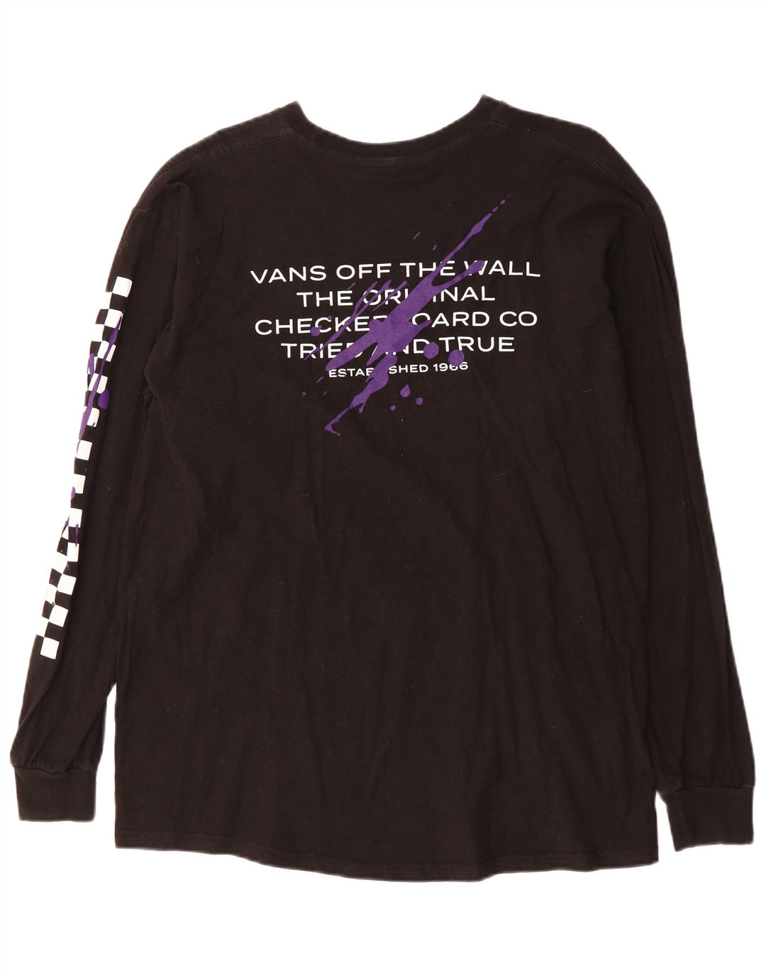 Vans Off The Wall Classic Fit Graphic Haut à manches longues pour homme Noir Taille L