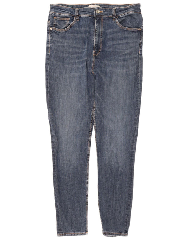 Zara Jean skinny pour femme EU 46 2XL W36 L28 Bleu