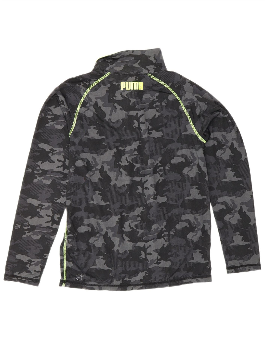 PUMA Haut de survêtement pull-over pour garçon 9-10 ans, camouflage noir moyen