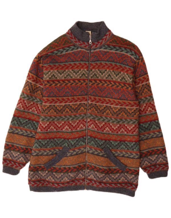 Waliki Cardigan long pour femme UK 18 XL Multicolore Géométrique