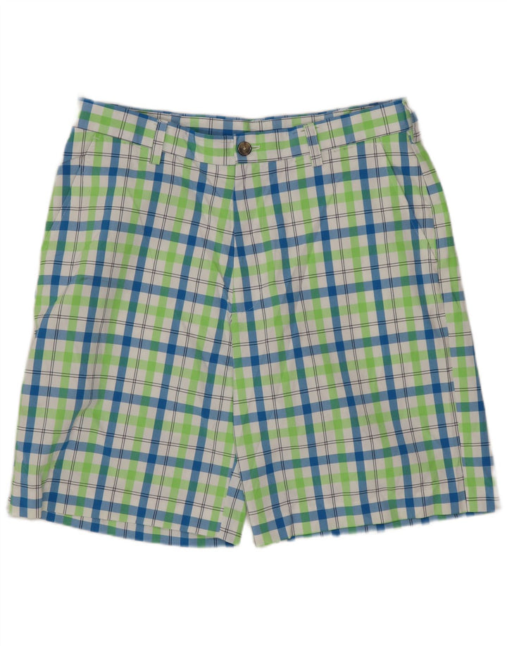 IZOD Short Chino de Golf Homme W34 Grand Carreau Multicolore Polyester