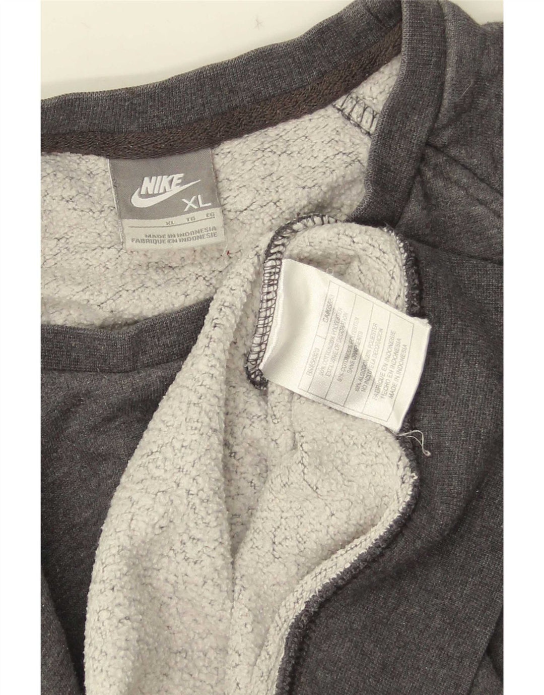 Nike Homme Sweatshirt Jumper XL Gris Coton