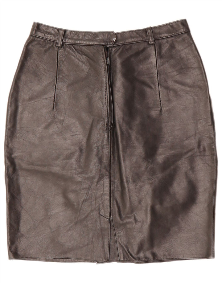 jupe crayon en cuir femme vintage W26 Petit Noir