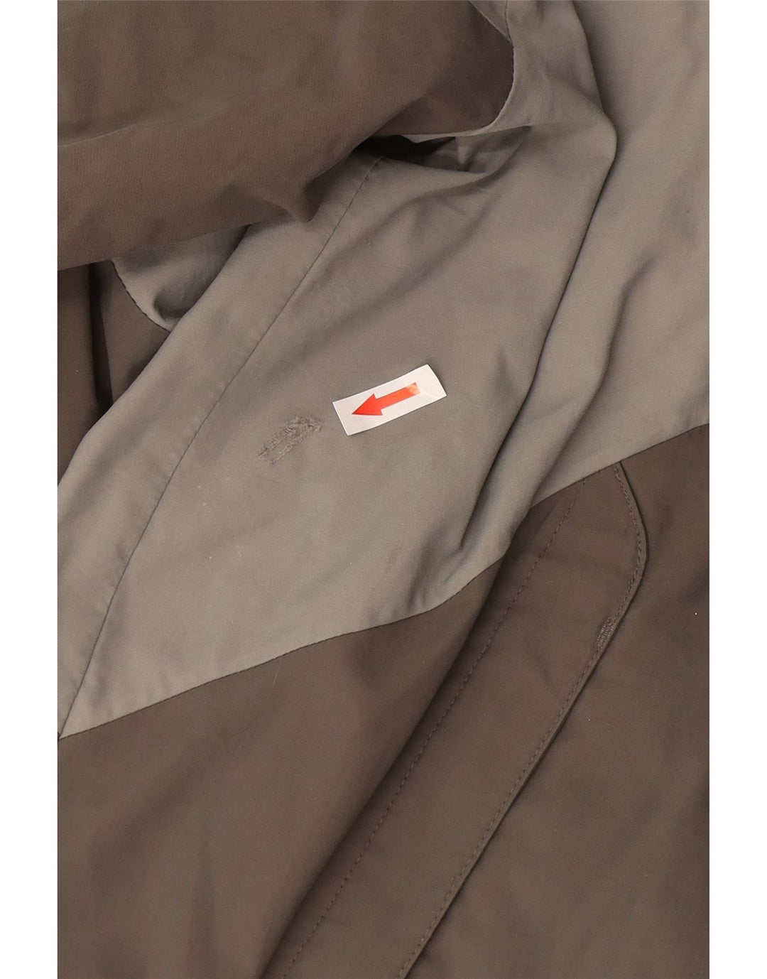 Adidas Veste de pluie pour homme UK 40 Large Gris Colorblock Nylon