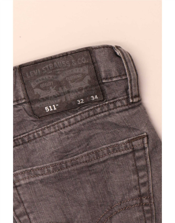 Levi's Jean Slim 511 Homme W32 L32 Gris Coton