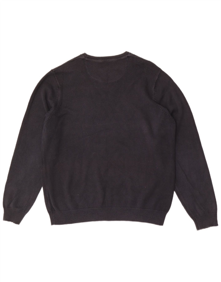 Marks & Spencer Pull à col rond coupe classique pour homme Noir moyen