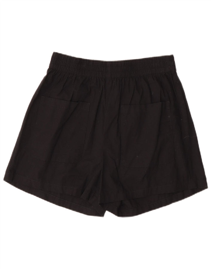 BENETTON Short décontracté pour femme Petit W26 Coton noir