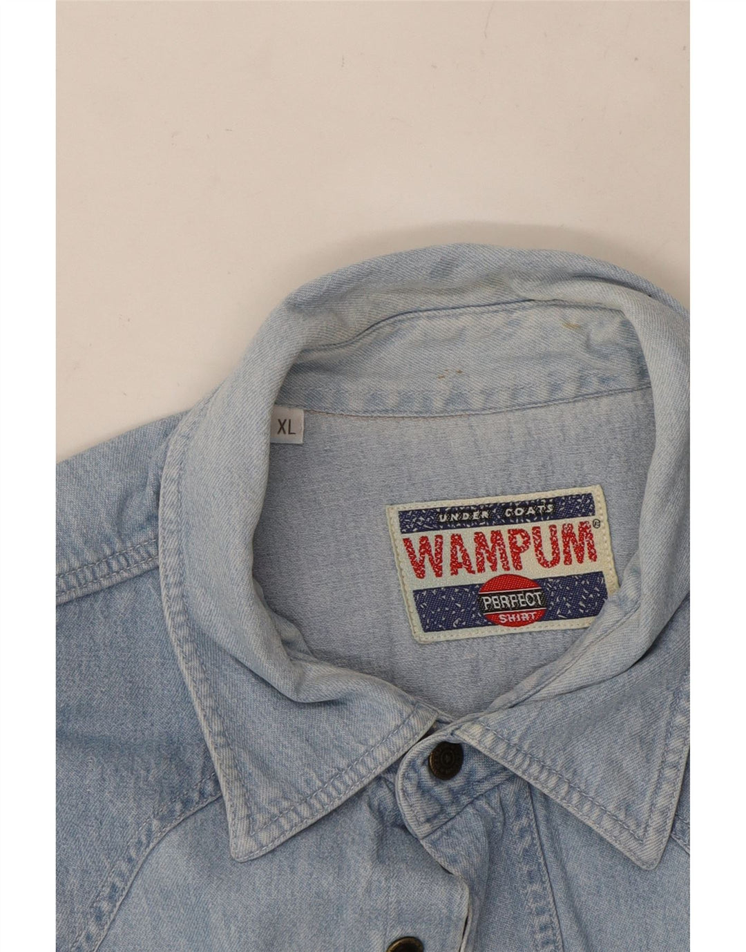 WAMPUM Chemise en Jean Homme XL Bleu