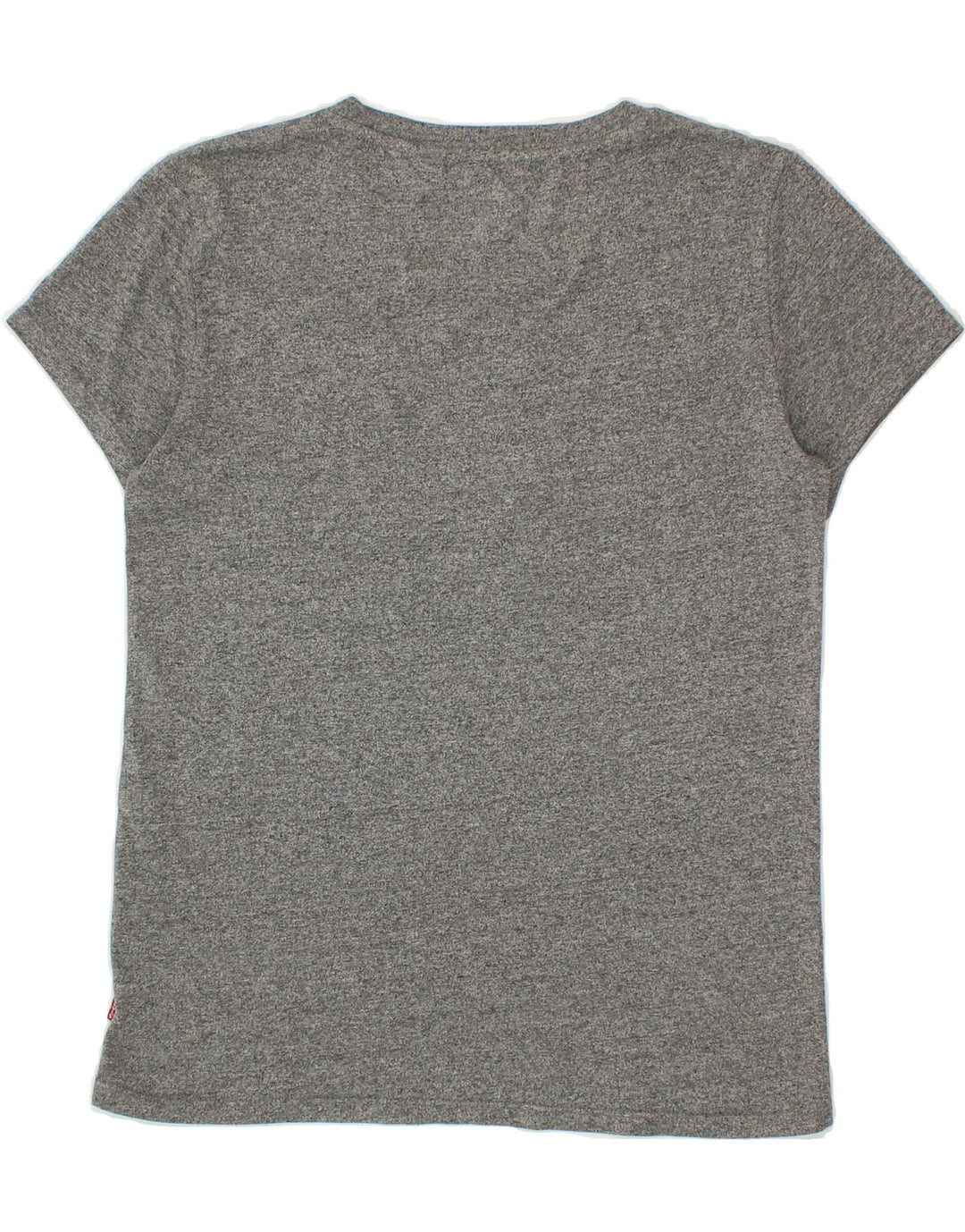 LEVI'S Womens Graphic T-Shirt Top UK 12 Medium Grey Flecked Vintage Levi's and Second-Hand Levi's from Messina Hembry 