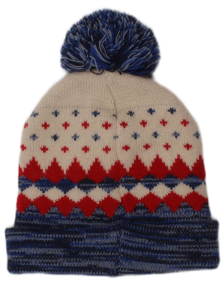 Franklin Marshall Bonnet à pompon pour homme Taille unique Multicolore Fair Isle Winter