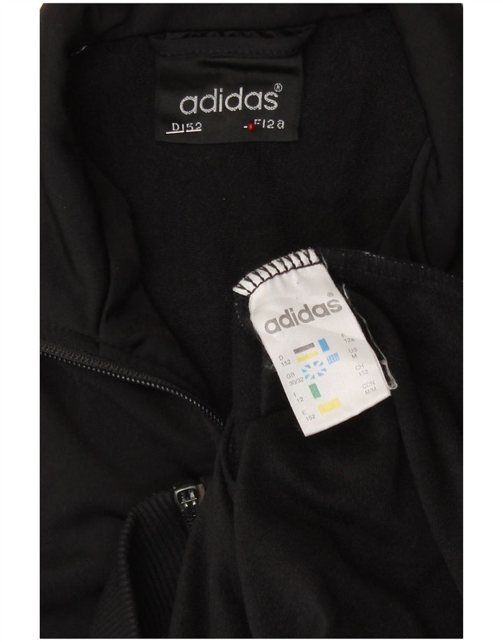 Veste de survêtement Adidas Garçon 11-12 ans Noir Polyester