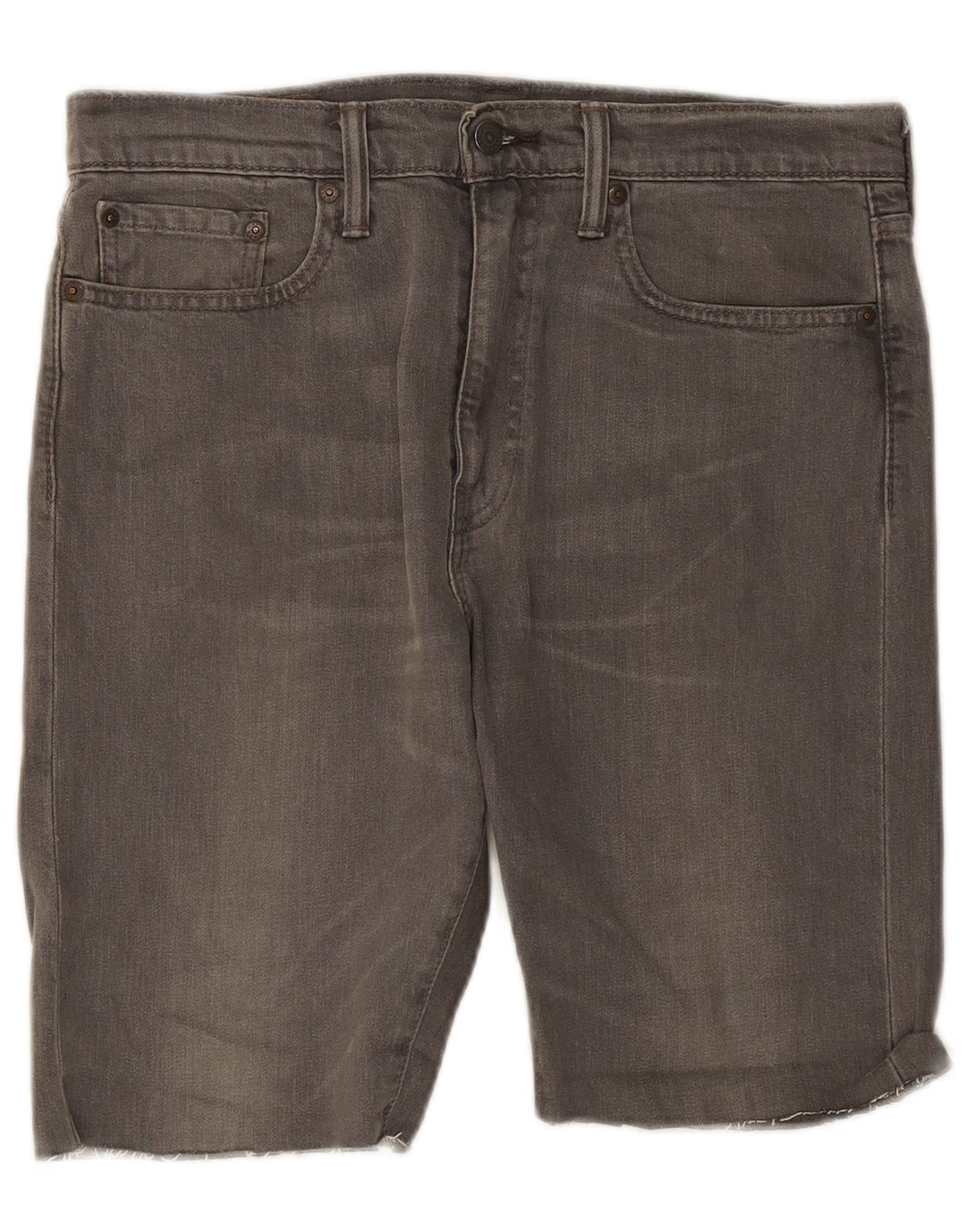 Levi's Short en Jean 522 W32 Homme Gris Moyen Coton