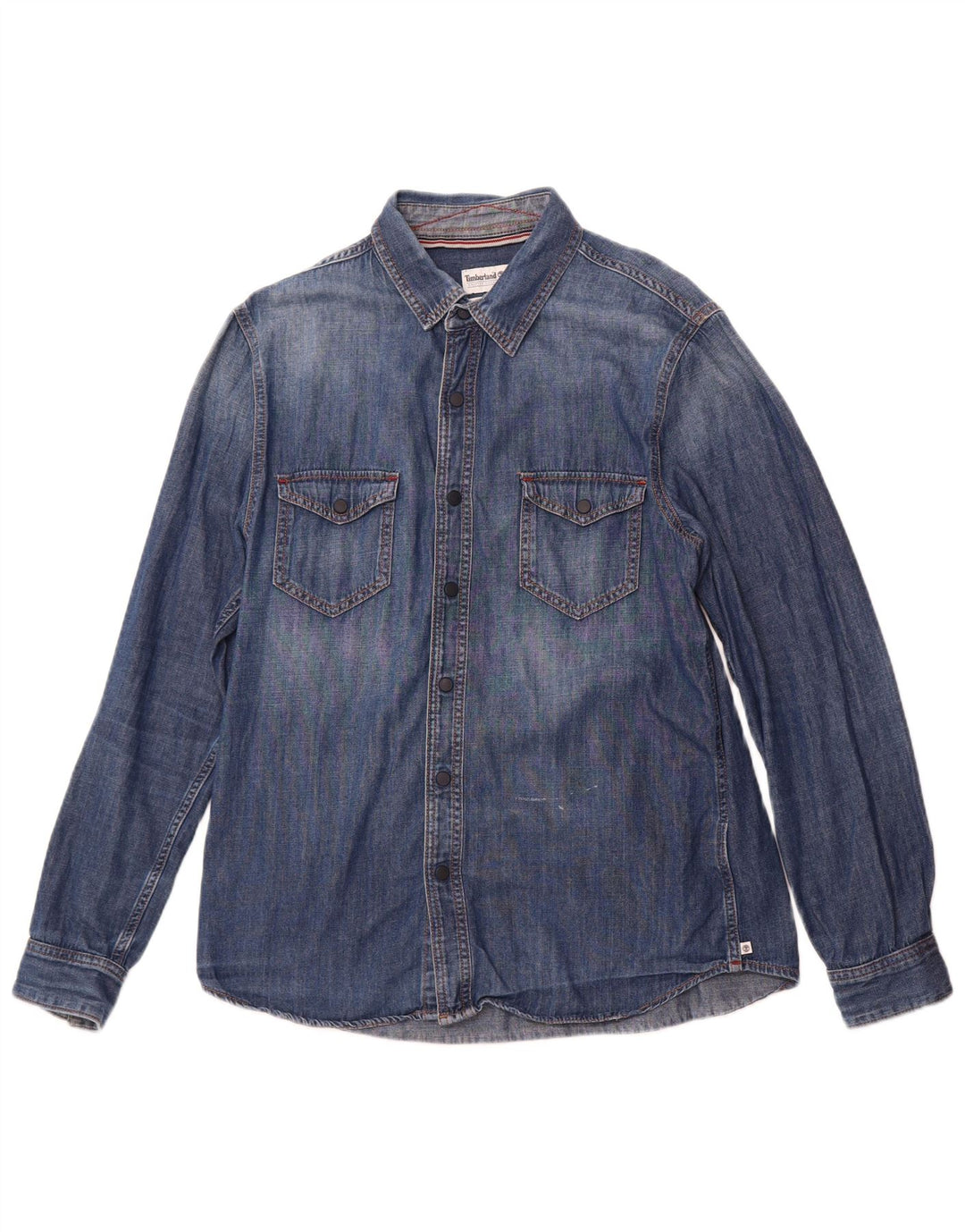 Timberland Chemise en Jean Slim Fit Homme Bleu Coton