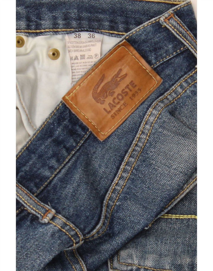 Lacoste Jean droit homme W36 L30 bleu coton