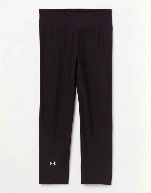 Under Armour Legging Capri Heat Gear pour femme UK 12 Noir moyen