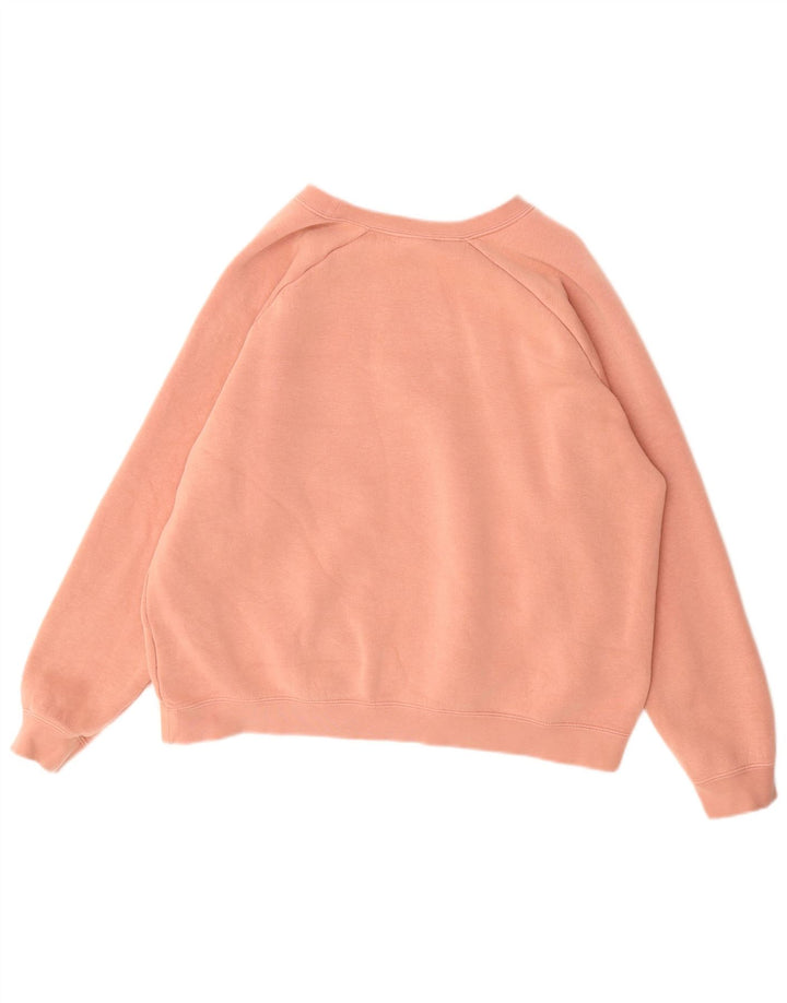 NIKE Sweat-shirt pour femme UK 16 Large Rose Coton